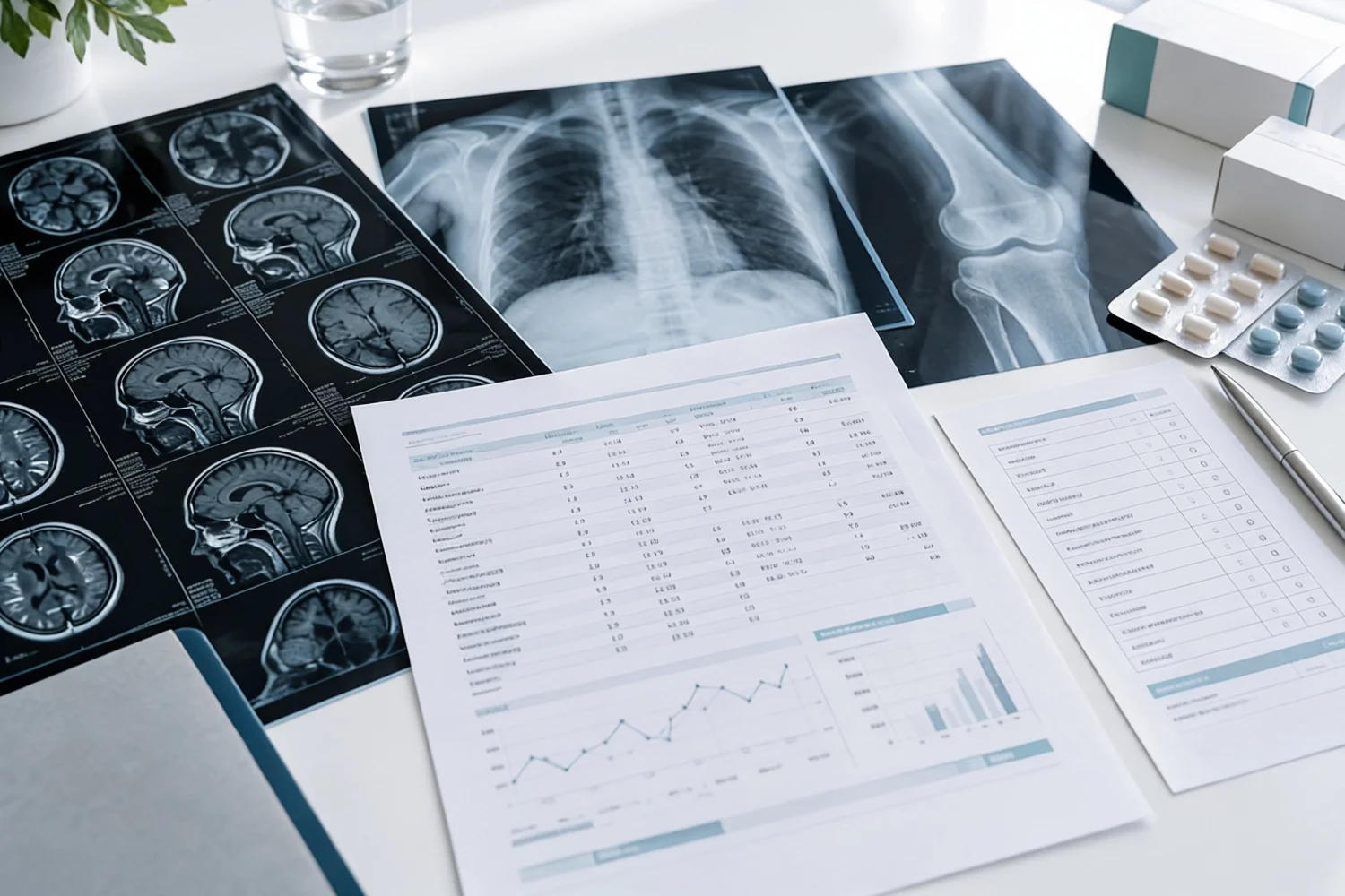 Estudios de imagen y expediente médico para valoración